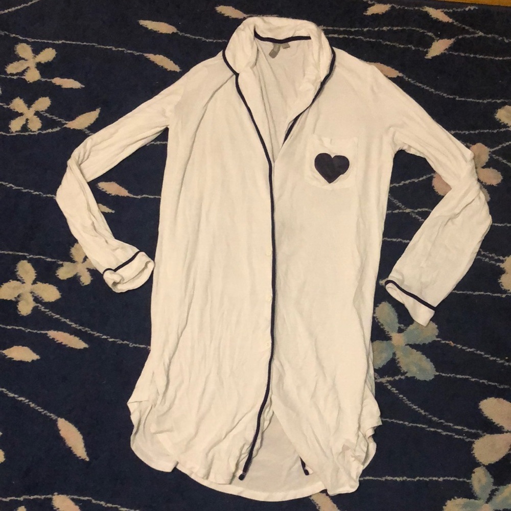 ASOS button down long sleeve nightgown